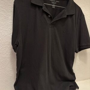 American Eagle Outfitters Men's Dark Polo Shirt